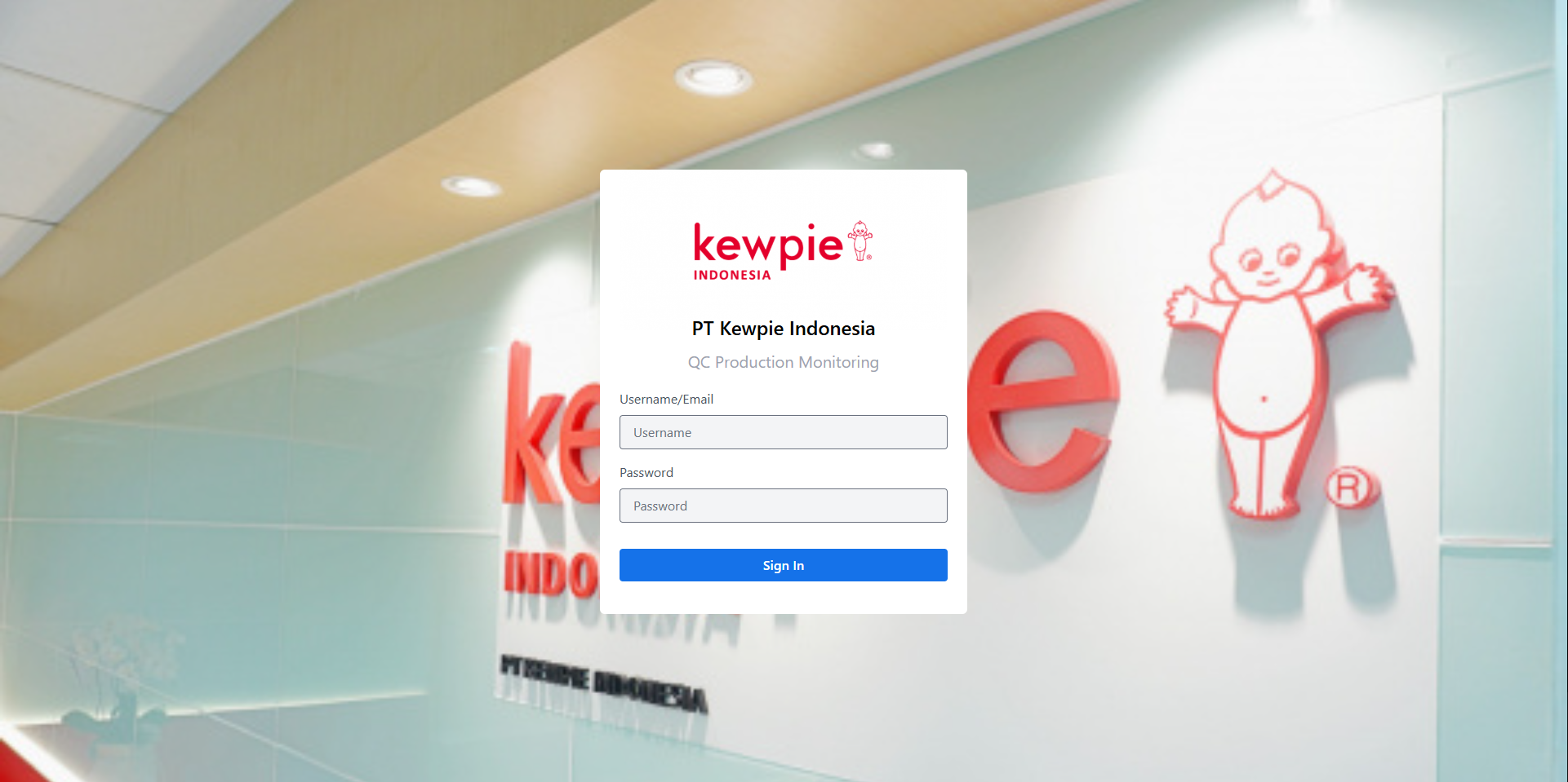 Kewpie Production Monitoring